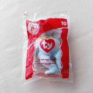 Ty McDonald's Big Red Shoe the Bear Beanie Baby #10 2004